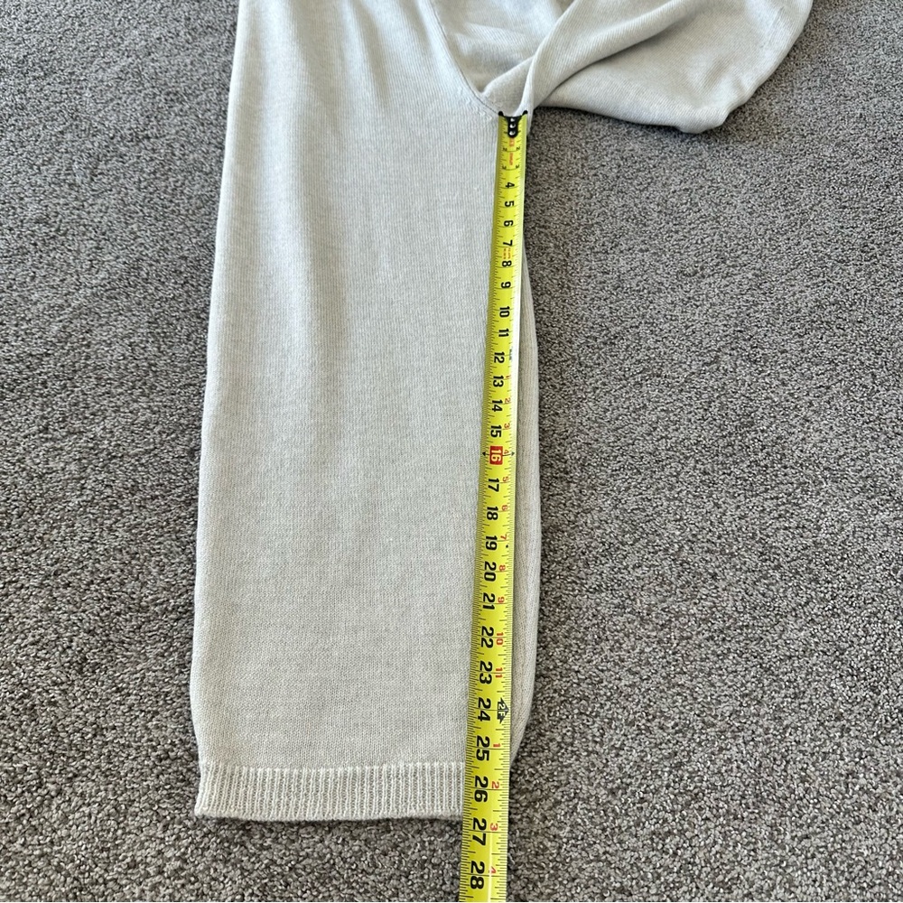 Micaela Greg Wool Tapered Sweatpants Size Large Cream - Picture 10 of 11